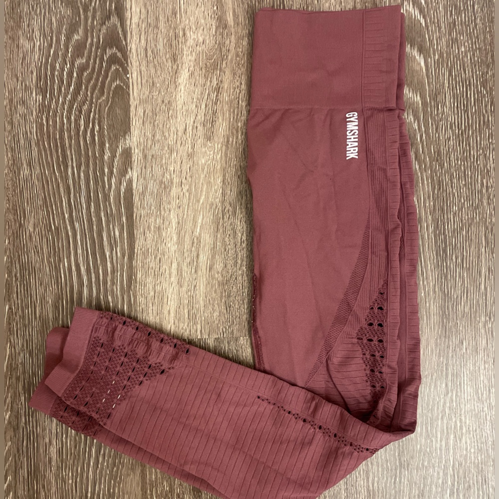 Gymshark Energy Seamless Leggings (Burgundy Purple Color- Size Medium)